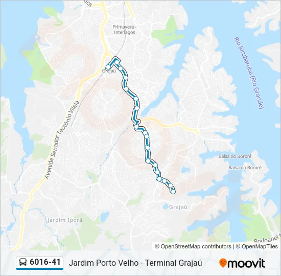 6016-41 Bus Line Map