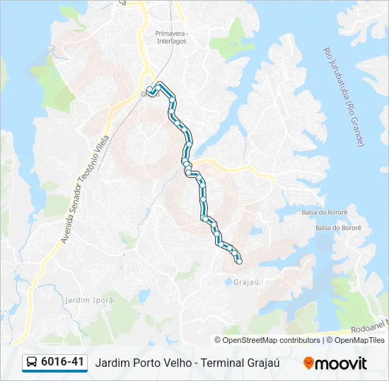 6016-41 Bus Line Map