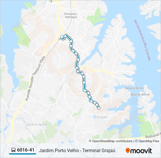 6016-41 bus Line Map