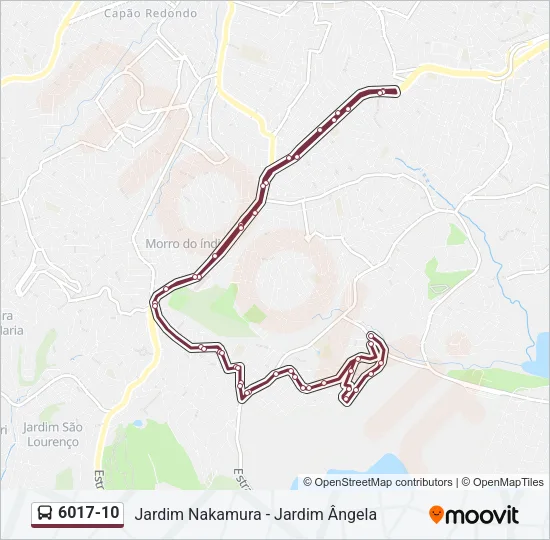 6017-10 Bus Line Map