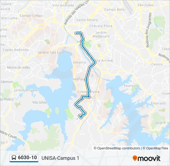 6030-10 Bus Line Map