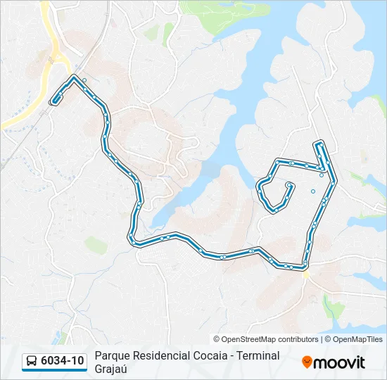 6034-10 Bus Line Map