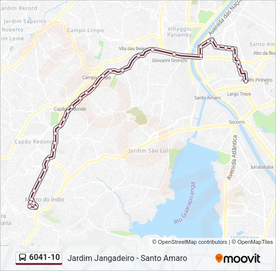 6041-10 Bus Line Map