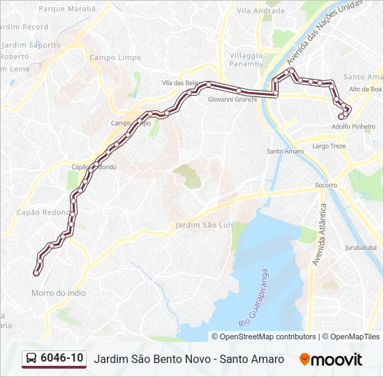 6046-10 Bus Line Map