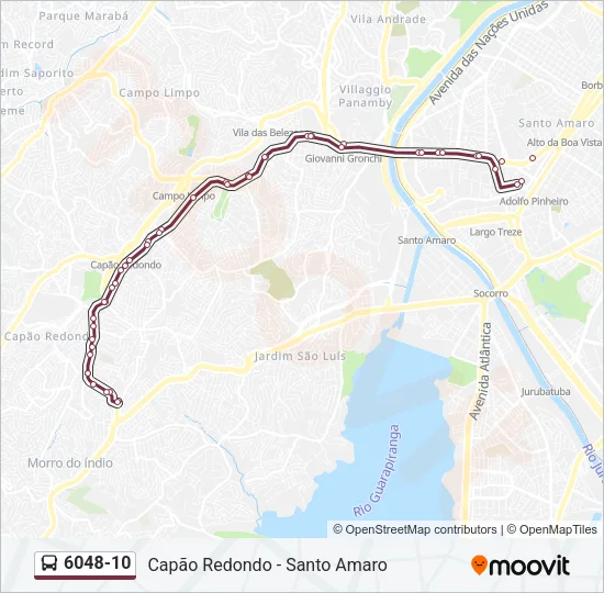 6048-10 Bus Line Map