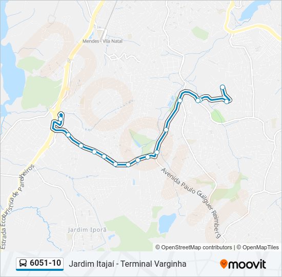 6051-10 bus Line Map