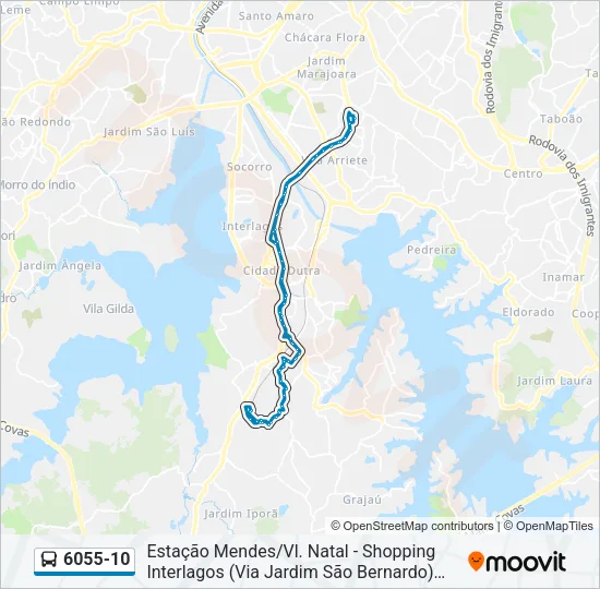 6055-10 Bus Line Map