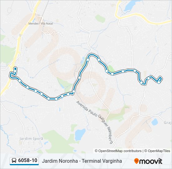 6058-10 bus Line Map