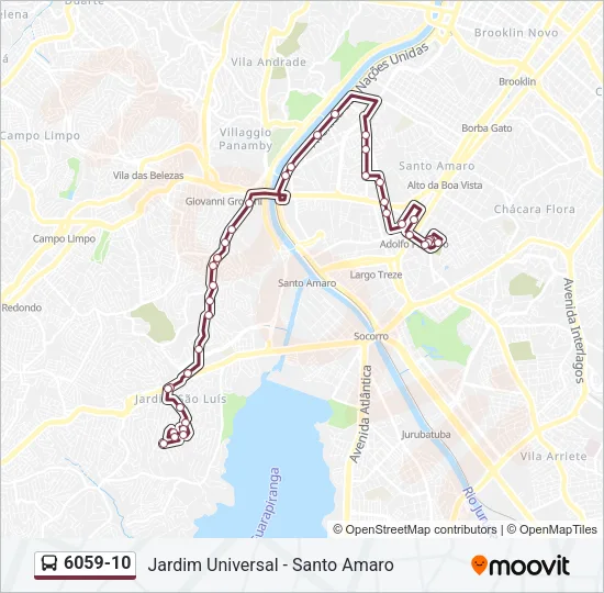 6059-10 Bus Line Map