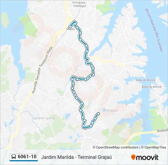 6061-10 Bus Line Map