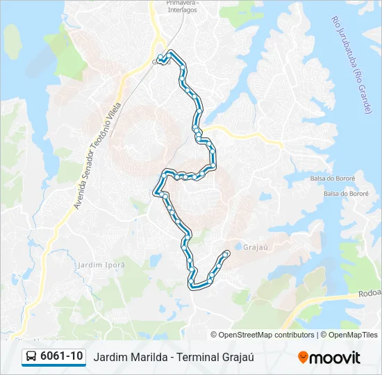 6061-10 Bus Line Map