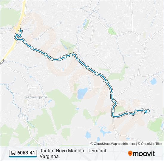 6063-41 bus Line Map