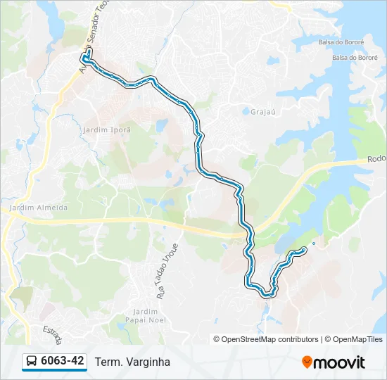 6063-42 Bus Line Map