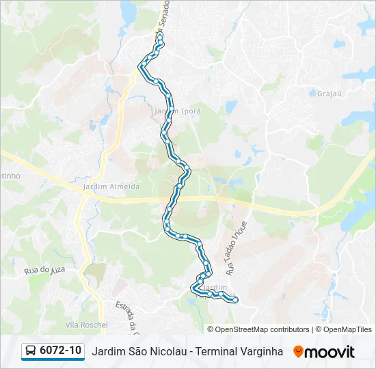 6072-10 Bus Line Map
