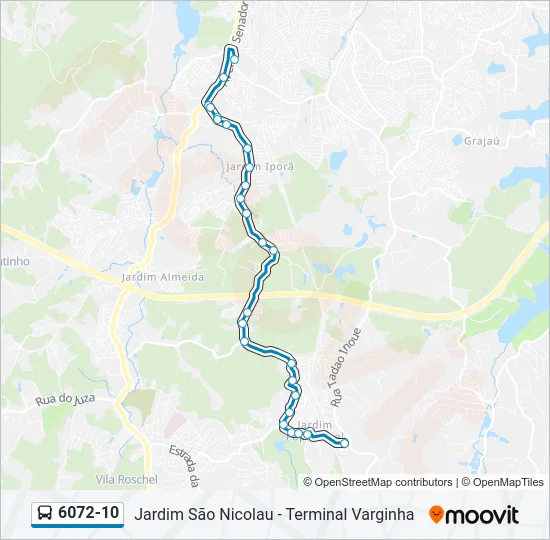 6072-10 Bus Line Map