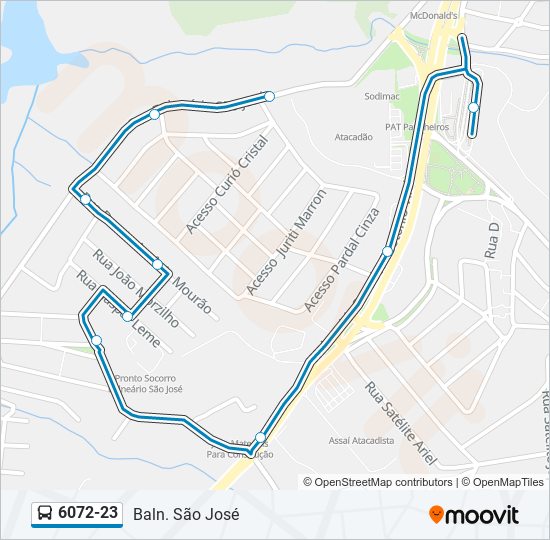 6072-23 bus Line Map