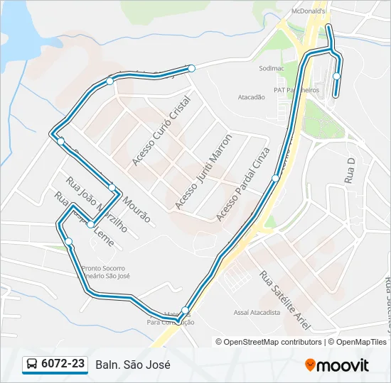 6072-23 Bus Line Map