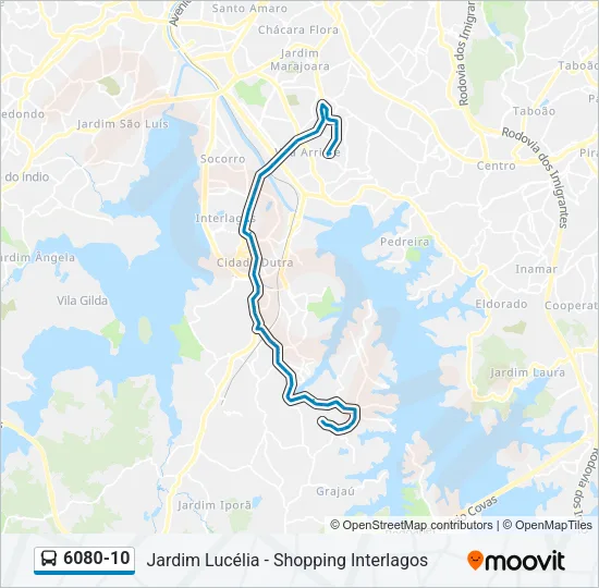 6080-10 Bus Line Map