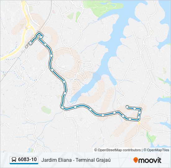 6083-10 Ônibus Line Map