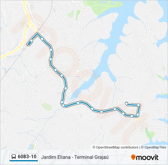 6083-10 Bus Line Map