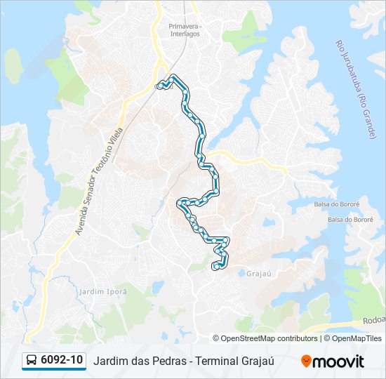 6092-10 bus Line Map