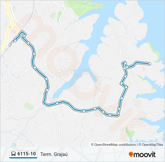 6115-10 Bus Line Map