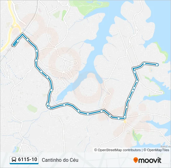6115-10 Bus Line Map