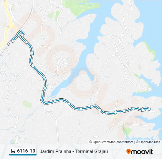 6116-10 Bus Line Map