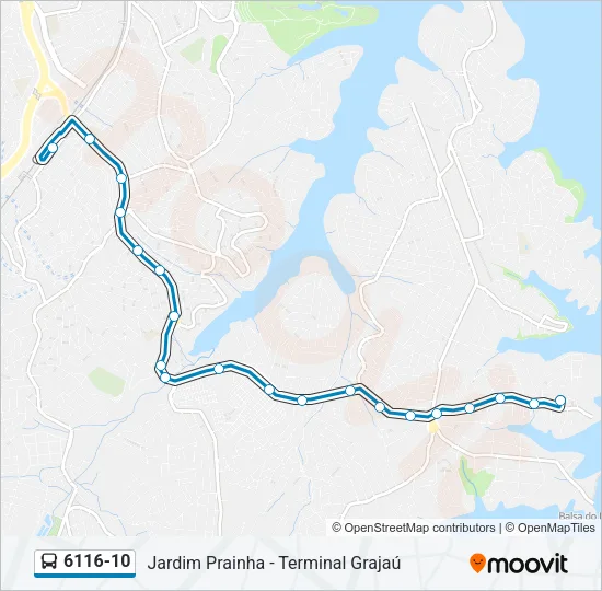 6116-10 Bus Line Map