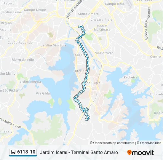 6118-10 Bus Line Map