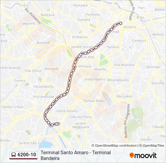 6200-10 Bus Line Map