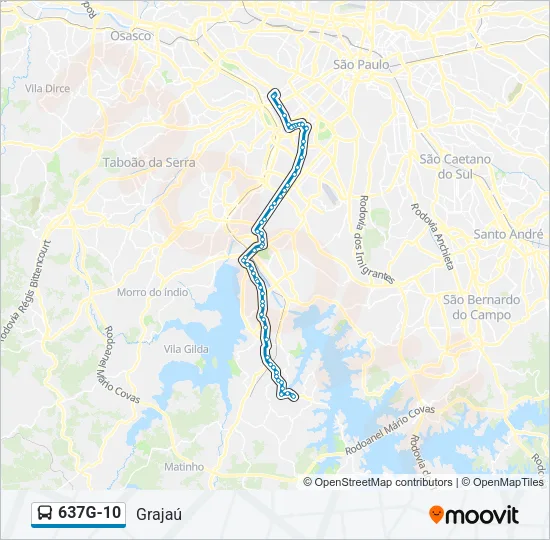 637G-10 Bus Line Map