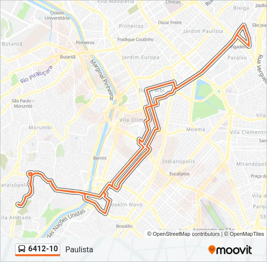 6412-10 Bus Line Map