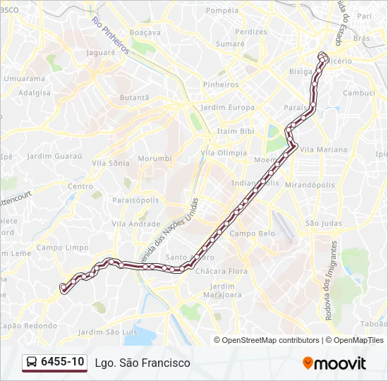 6455-10 Bus Line Map