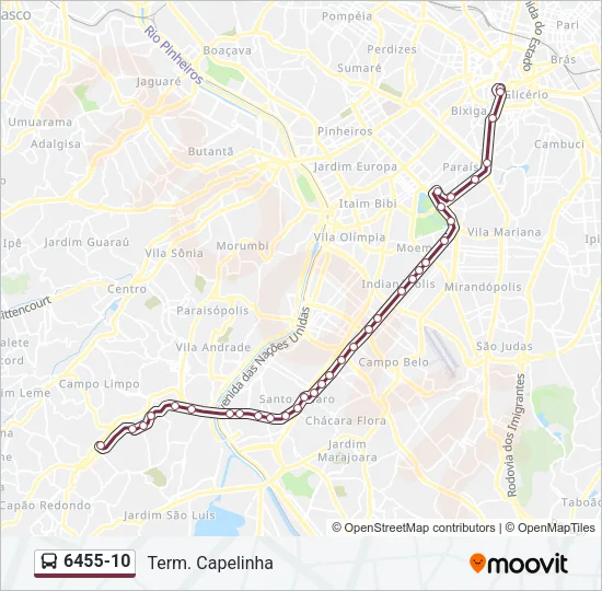 6455-10 Bus Line Map