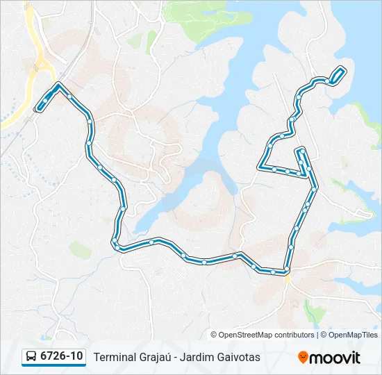 6726-10 Bus Line Map