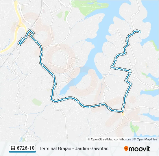 6726-10 Bus Line Map