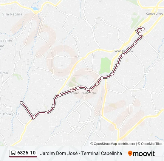 6826-10 Bus Line Map