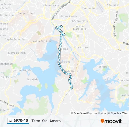 6970-10 Bus Line Map