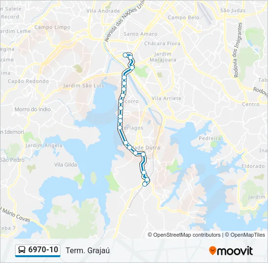 6970-10 Bus Line Map