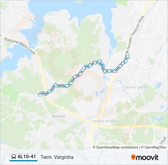 Mapa de 6L10-41 de autobús