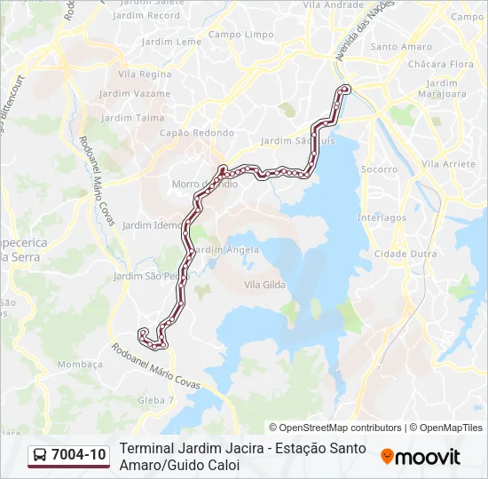 7004-10 Bus Line Map