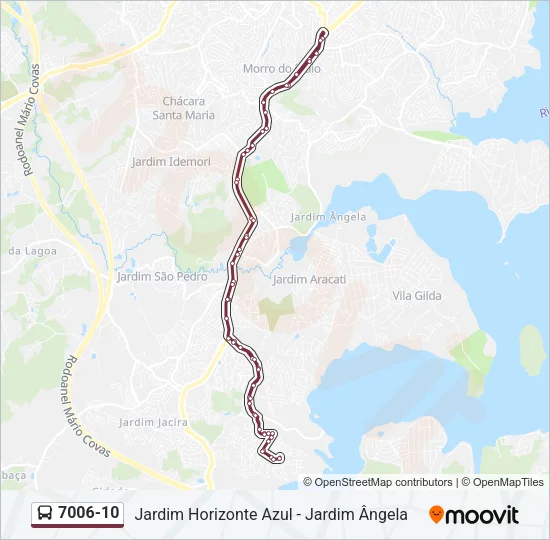 7006-10 Bus Line Map