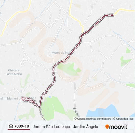 7009-10 bus Line Map