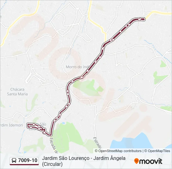 7009-10 Bus Line Map