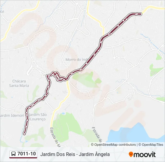 7011-10 Bus Line Map
