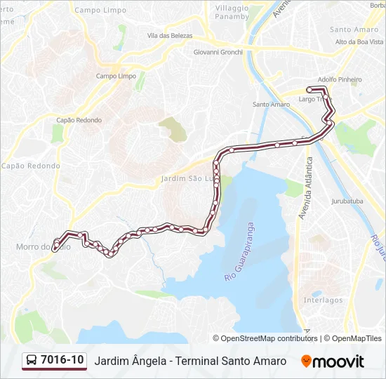 7016-10 Bus Line Map
