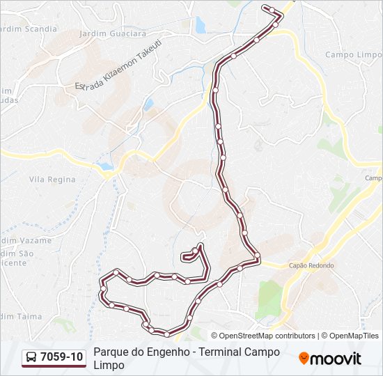 7059-10 bus Line Map