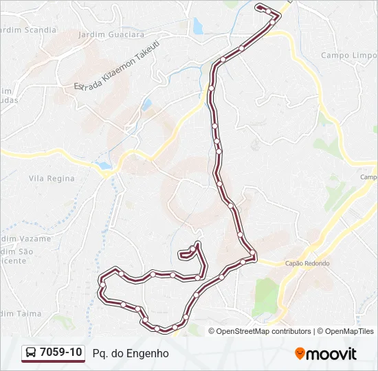 7059-10 Bus Line Map