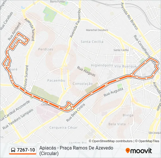 7267-10 Bus Line Map